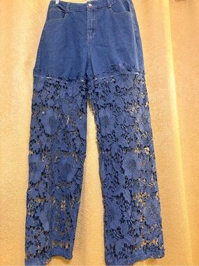 Denim Lace Jeans